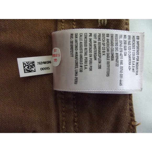 American Eagle 4 x 30" Ne(x)t Level Stretch Hi-Rise Jegging brown pants leggings - Picture 7 of 9